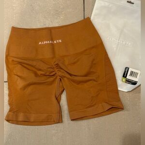 Alphalete 5" Shorts in Clay color